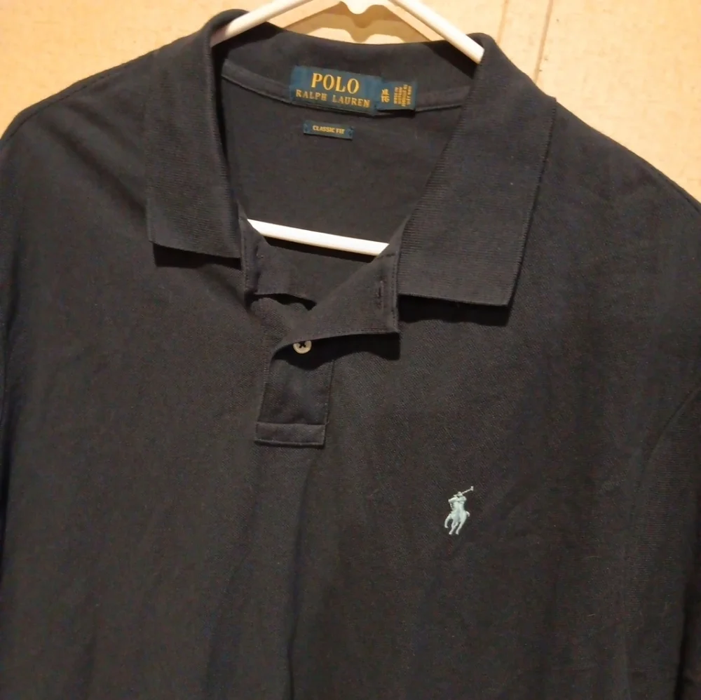 Polo Ralph Lauren Navy Blue Short Sleeve Polo Shirt classic Fit  - Men's SizeXL